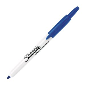 Marcador pmte. retractil SHARPIE azul