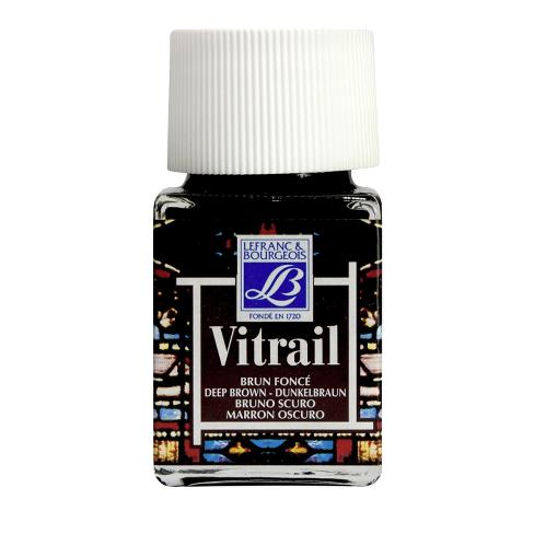 Pintura para vitral LEFRANC café oscur 50ml