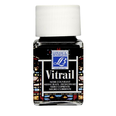 Pintura para vitral LEFRANC negro intenso 50ml