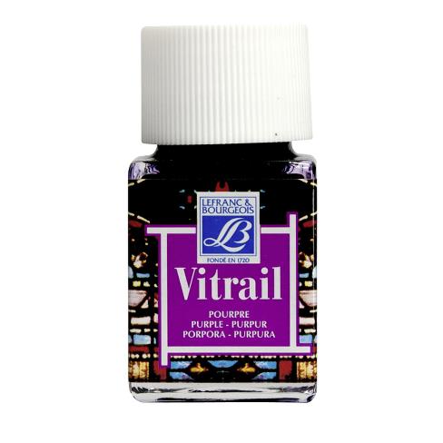 Pintura para vitral LEFRANC purpura 50ml