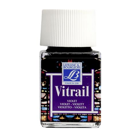 Pintura para vitral LEFRANC violeta 50ml