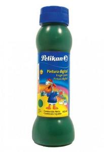 Pintura de dedo PELIKAN verde 150ml