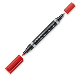 Marcador pmte. STAEDTLER DUO rojo