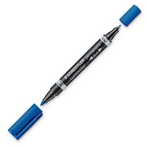 Marcador pmte. STAEDTLER DUO azul