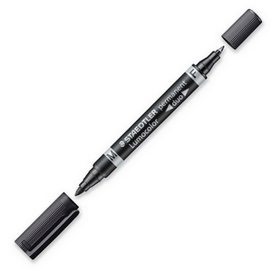 Marcador pmte. STAEDTLER DUO negro