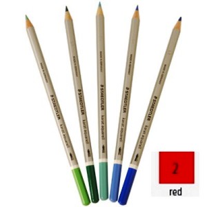 Lápiz acuarelable STAEDTLER rojo