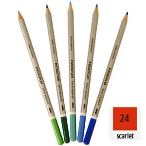 Lápiz acuarelable STAEDTLER escarlata