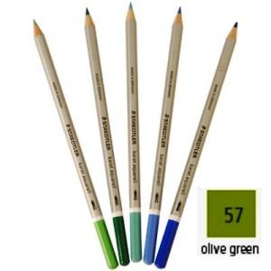 Lápiz acuarelable STAEDTLER verde oliva