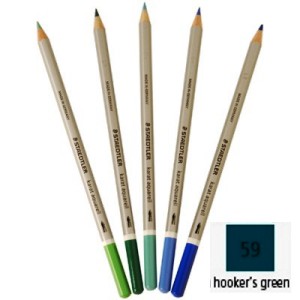 Lápiz acuarelable STAEDTLER verde hooker