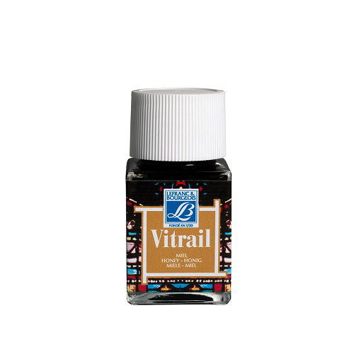 Pintura para vitral LEFRANC miel 50ml