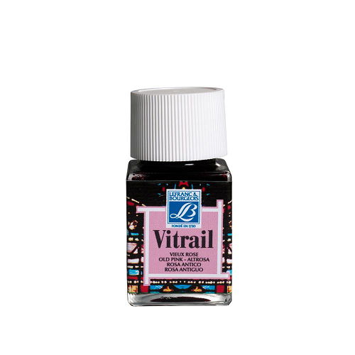 Pintura para vitral LEFRANC rosa antiguo 50ml