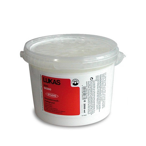 Gesso blanco LUKAS STUDIO, cubeta 2 litr