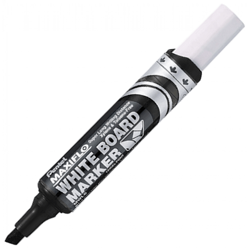 Marcador p/pizarra p.bisel PENTEL negro