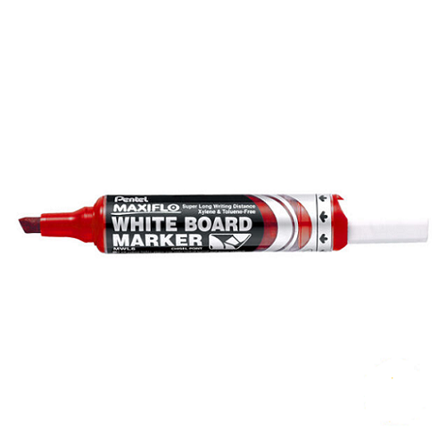 Marcador p/pizarra p.bisel PENTEL rojo